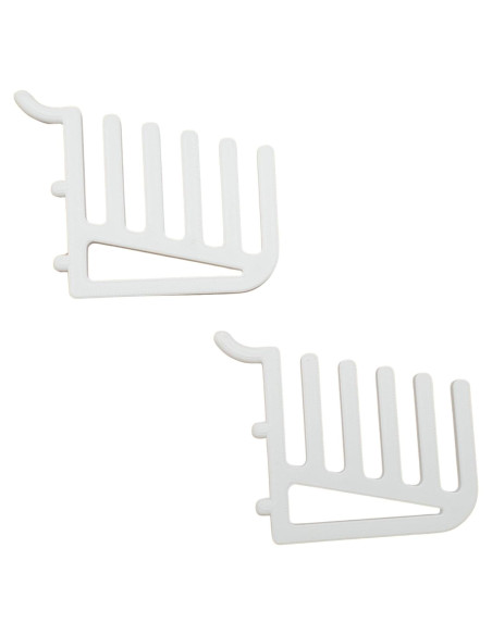 Soporte de Almacenamiento para Reglas Genérico 5 Espacios Blanco Mate