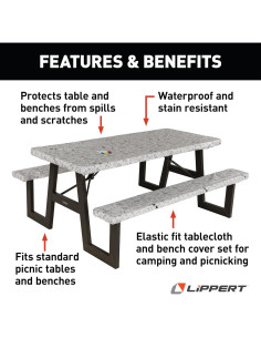 Mantel de Vinilo Lippert Color Escape para Camping 100% PEVA 2