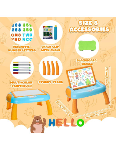 Pizarra de Dibujo Magnética Cokzer para Niños 1-2 Años