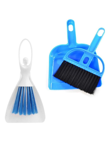 Juego de Mini Escoba y Recogedor PINVNBY para Mascotas