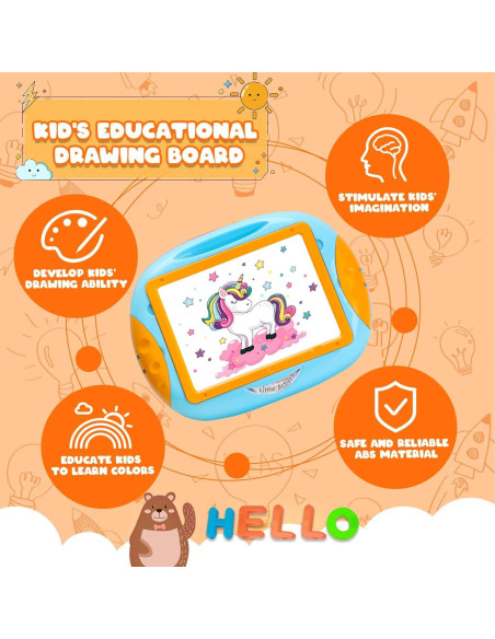 Pizarra de Dibujo Magnética Cokzer para Niños 1-2 Años Pizarra de Dibujo Magnética Cokzer para Niños 1-2 Años