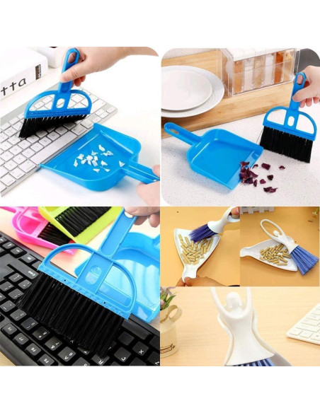 Juego de Mini Escoba y Recogedor PINVNBY para Mascotas