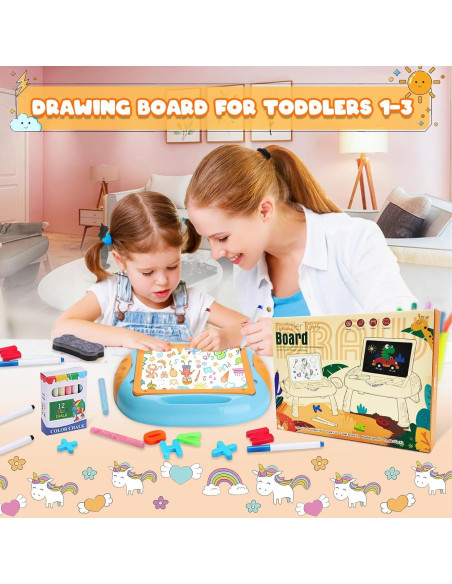 Pizarra de Dibujo Magnética Cokzer para Niños 1-2 Años Pizarra de Dibujo Magnética Cokzer para Niños 1-2 Años
