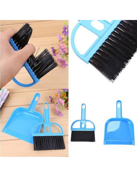 Juego de Mini Escoba y Recogedor PINVNBY para Mascotas