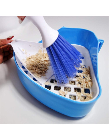 Juego de Mini Escoba y Recogedor PINVNBY para Mascotas