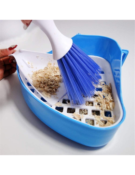 Juego de Mini Escoba y Recogedor PINVNBY para Mascotas