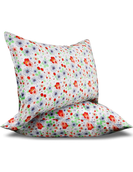 Funda de Almohada de Seda MANSPHIL Floral 100% Morera 50.8x66cm Funda de Almohada de Seda MANSPHIL Floral 100% Morera 50.8x66cm