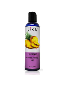 Aceite de Masaje Lick Sabor Piña 118ml con Vitamina E