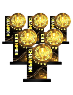 Trofeo Campeón MVP Acrílico 6 Piezas 15.5 cm Loetere