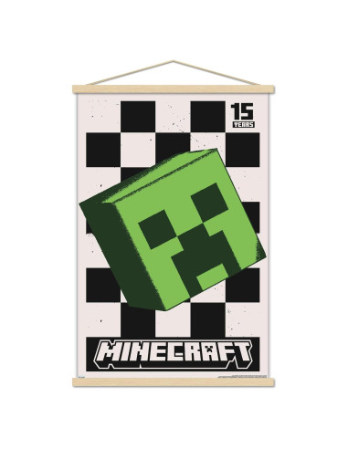 Póster Creeper 15 Aniversario Minecraft Trends 56.7x86.4cm