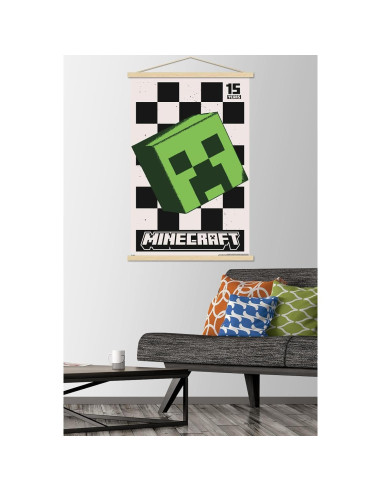 Póster Creeper 15 Aniversario Minecraft Trends 56.7x86.4cm