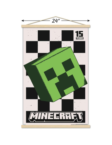Póster Creeper 15 Aniversario Minecraft Trends 56.7x86.4cm