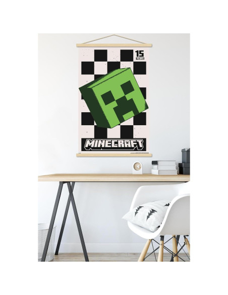 Póster Creeper 15 Aniversario Minecraft Trends 56.7x86.4cm