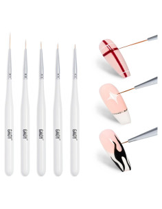 Pinceles para Arte de Uñas GAOY 5 Pcs Liner Detallado