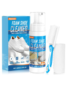 Kit de Limpieza de Zapatos Nanoxa 200ml con Cepillo y Toalla