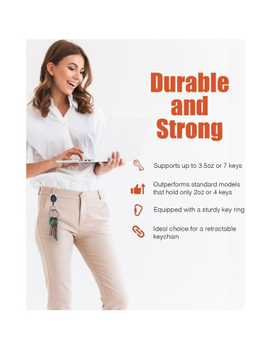 Soporte de Identificación Retráctil Piffny - 2 Paquetes