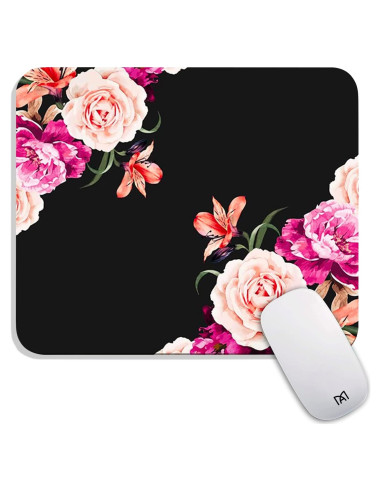 Alfombrilla de Ratón Armanza Flora de Peonía 240x200mm Antideslizante