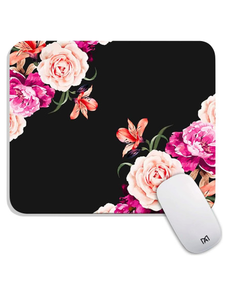 Alfombrilla de Ratón Armanza Flora de Peonía 240x200mm Antideslizante