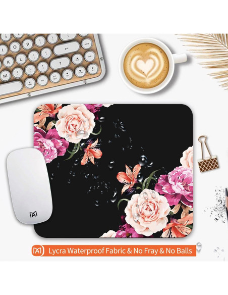 Alfombrilla de Ratón Armanza Flora de Peonía 240x200mm Antideslizante