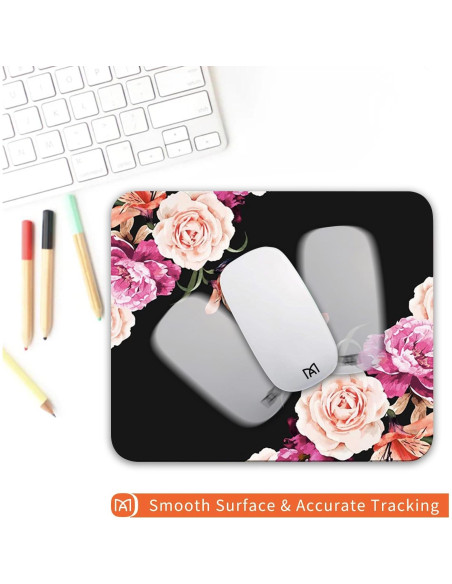 Alfombrilla de Ratón Armanza Flora de Peonía 240x200mm Antideslizante