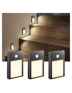 Luz Nocturna LED Recargable VST con Sensor de Movimiento 3Pack