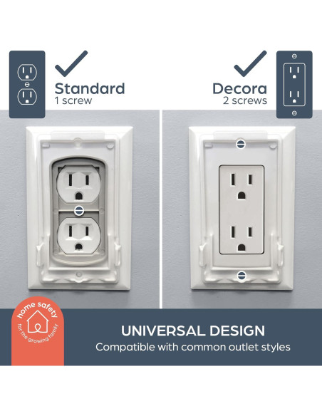 Cubiertas de Enchufe Dreambaby Dual Fit - Seguridad Bebés - Paquete de 2