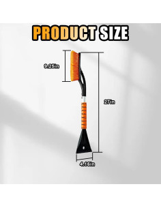 Cepillo de Nieve JOYCOURT 68.58 cm y Raspador de Hielo Naranja 2