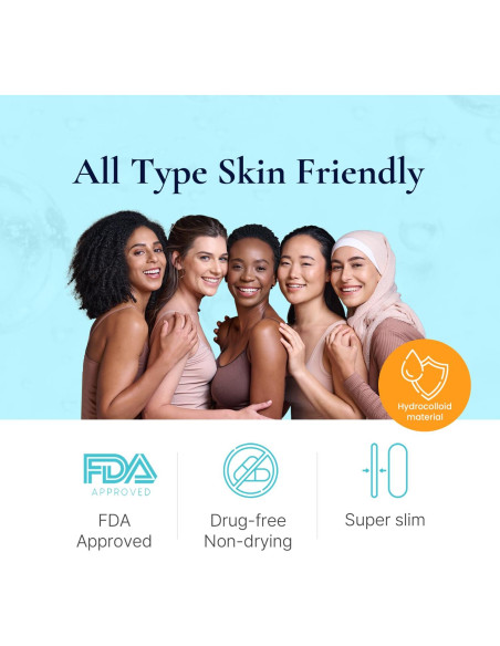 Parche Discreto para Acné DERMAKR - 72 Parches Hidrocoloide