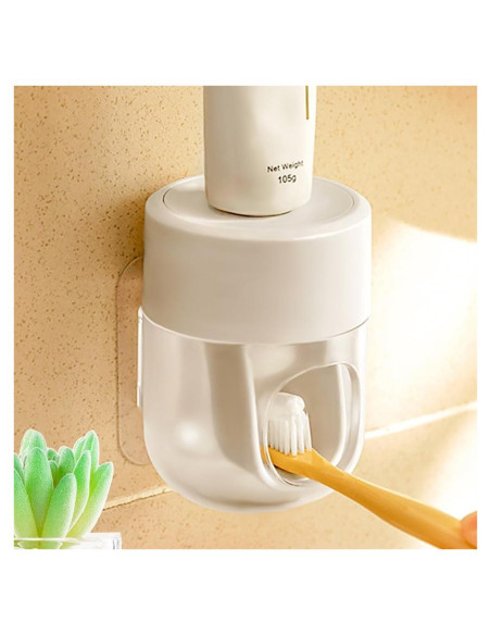 Dispensador Automático de Pasta de Dientes So Nice Blanco 9.6x8x7.6cm