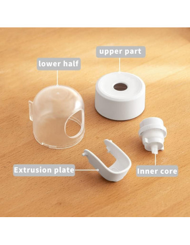 Dispensador Automático de Pasta de Dientes So Nice Blanco 9.6x8x7.6cm