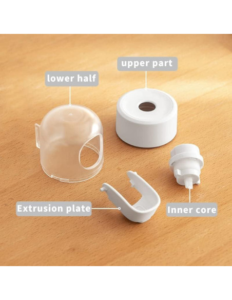 Dispensador Automático de Pasta de Dientes So Nice Blanco 9.6x8x7.6cm