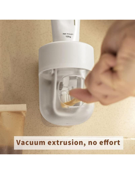 Dispensador Automático de Pasta de Dientes So Nice Blanco 9.6x8x7.6cm