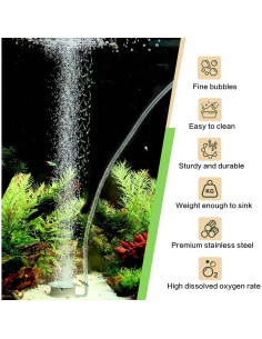 Piedra de Aire Nano Hygger 1.4" para Acuario Silenciosa 2