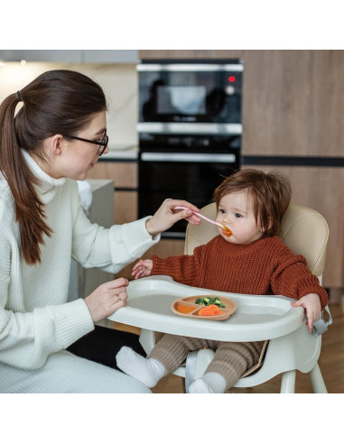 Platos Divididos de Silicona Eascrozn para Niños - 3 Piezas