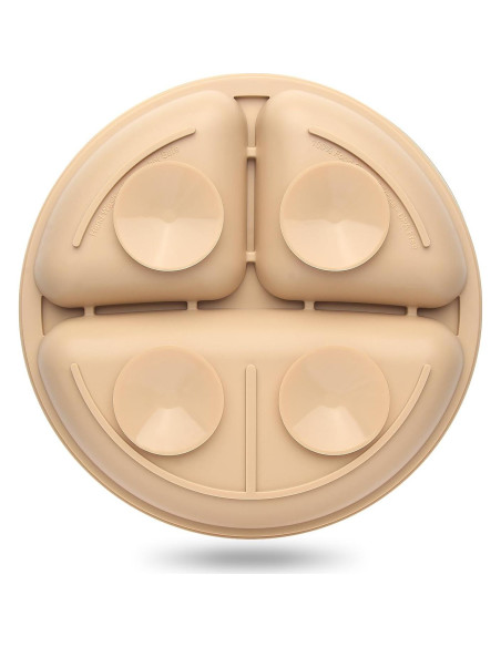 Platos Divididos de Silicona Eascrozn para Niños - 3 Piezas
