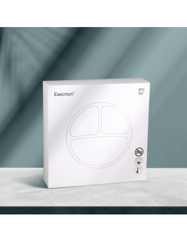 Platos Divididos de Silicona Eascrozn para Niños - 3 Piezas