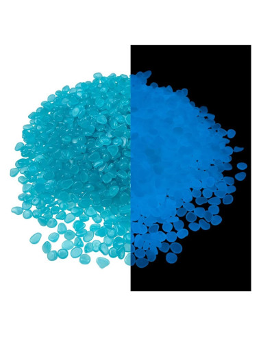 Piedras Brillantes Azules 840 pcs para Jardín y Acuario