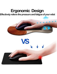 Alfombrilla de Ratón Ergonómica DOOKE con Soporte para Muñeca 2