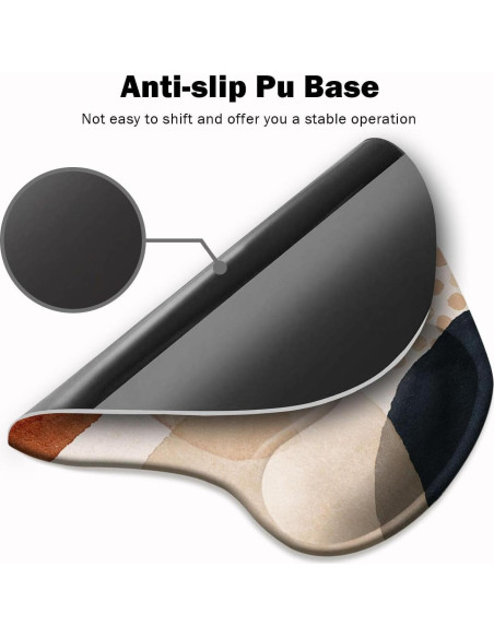 Alfombrilla de Ratón Ergonómica DOOKE con Soporte para Muñeca