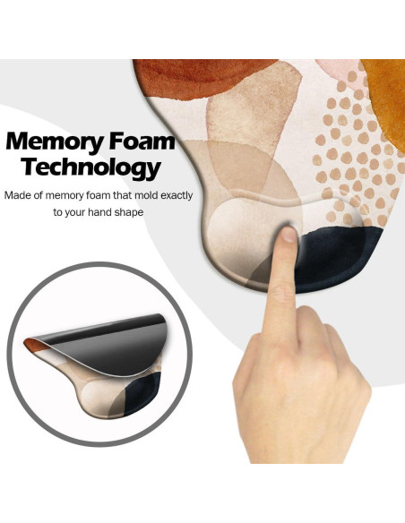 Alfombrilla de Ratón Ergonómica DOOKE con Soporte para Muñeca