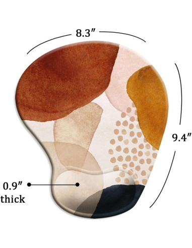 Alfombrilla de Ratón Ergonómica DOOKE con Soporte para Muñeca