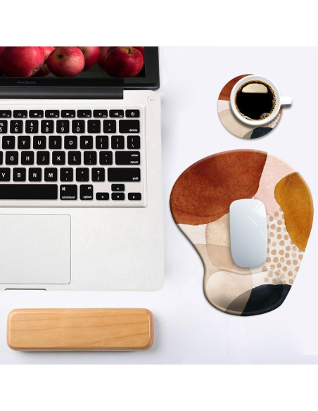 Alfombrilla de Ratón Ergonómica DOOKE con Soporte para Muñeca