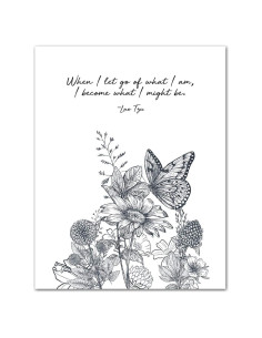 Arte de Pared Motivacional Minimalista 28x36 cm - Zen