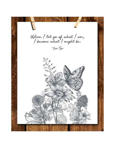 Arte de Pared Motivacional Minimalista 28x36 cm - Zen