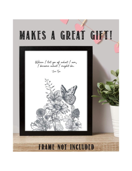 Arte de Pared Motivacional Minimalista 28x36 cm - Zen