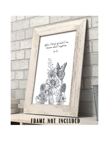 Arte de Pared Motivacional Minimalista 28x36 cm - Zen