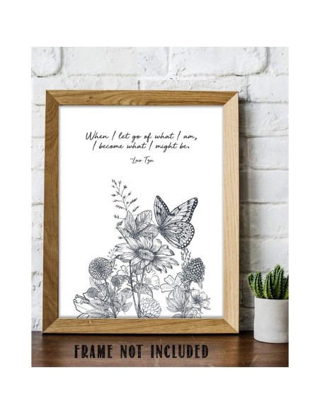 Arte de Pared Motivacional Minimalista 28x36 cm - Zen