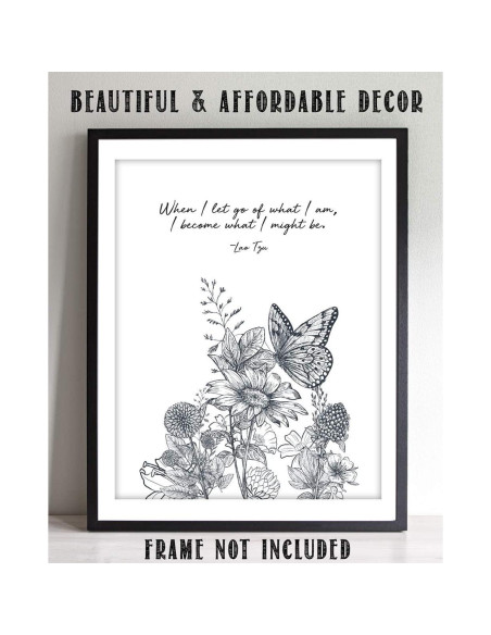 Arte de Pared Motivacional Minimalista 28x36 cm - Zen