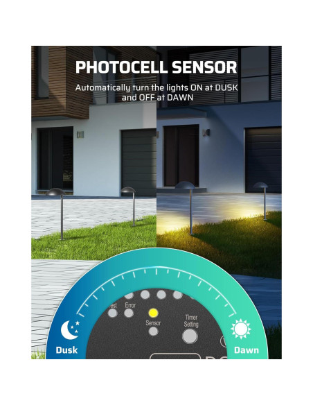 Transformador de Bajo Voltaje DEWENWILS 60W 24V CC para Iluminación