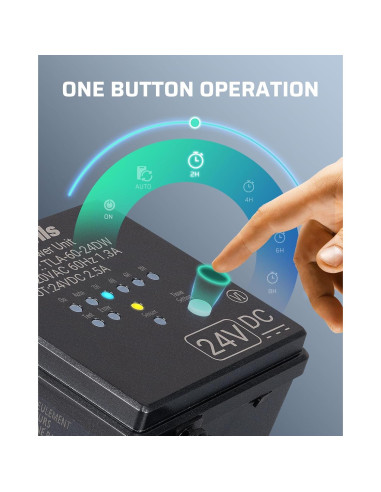 Transformador de Bajo Voltaje DEWENWILS 60W 24V CC para Iluminación